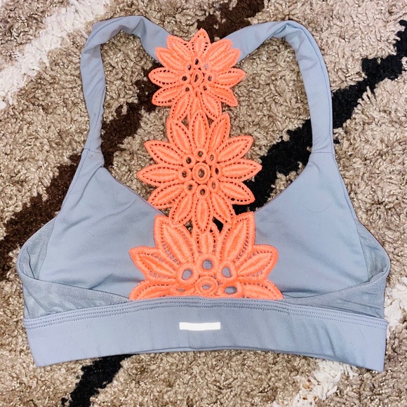 Grey & Coral Aerie Sports Bra! - Picture 3 of 6